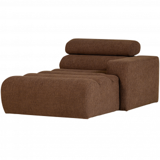 NOVI CHAISE LONGUE ELEMENT RECHTS BOUCLE MOKKABRAUN 377664-M
