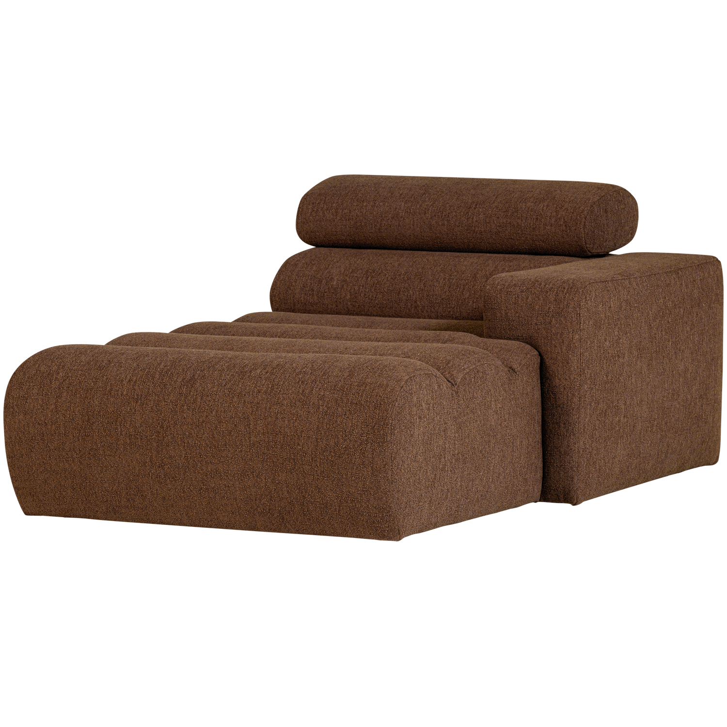 NOVI CHAISE LONGUE ELEMENT RECHTS BOUCLE MOKKABRAUN 377664-M