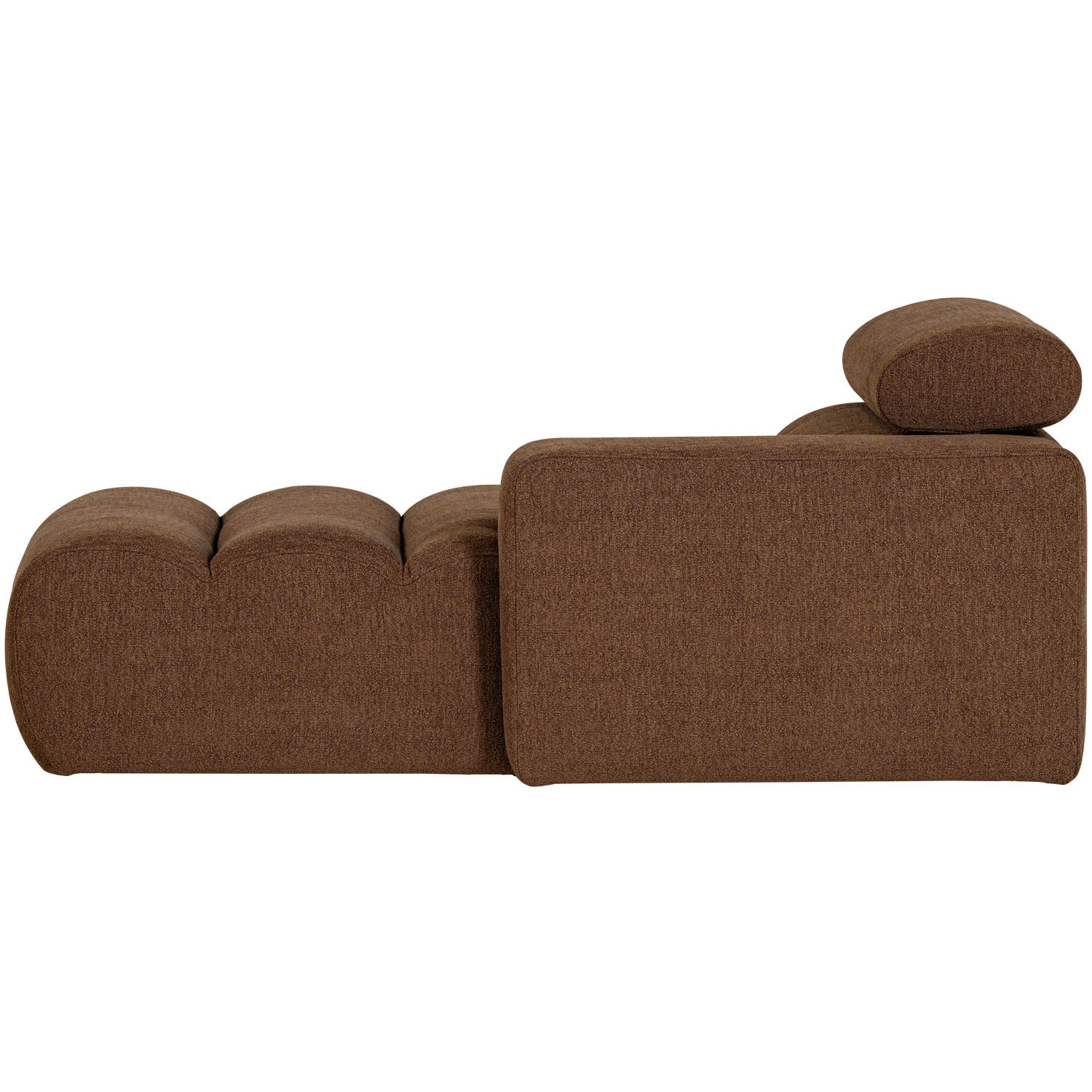 NOVI CHAISE LONGUE ELEMENT RECHTS BOUCLE MOKKABRAUN 377664-M – Bild 4