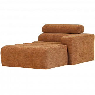 NOVI CHAISE LONGUE ELEMENT RECHTS ORANGE MELANGE 377664-OM