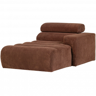 NOVI CHAISE LONGUE ELEMENT ARM RECHTS GERIPPTER STOFF TERRA 377664-RE