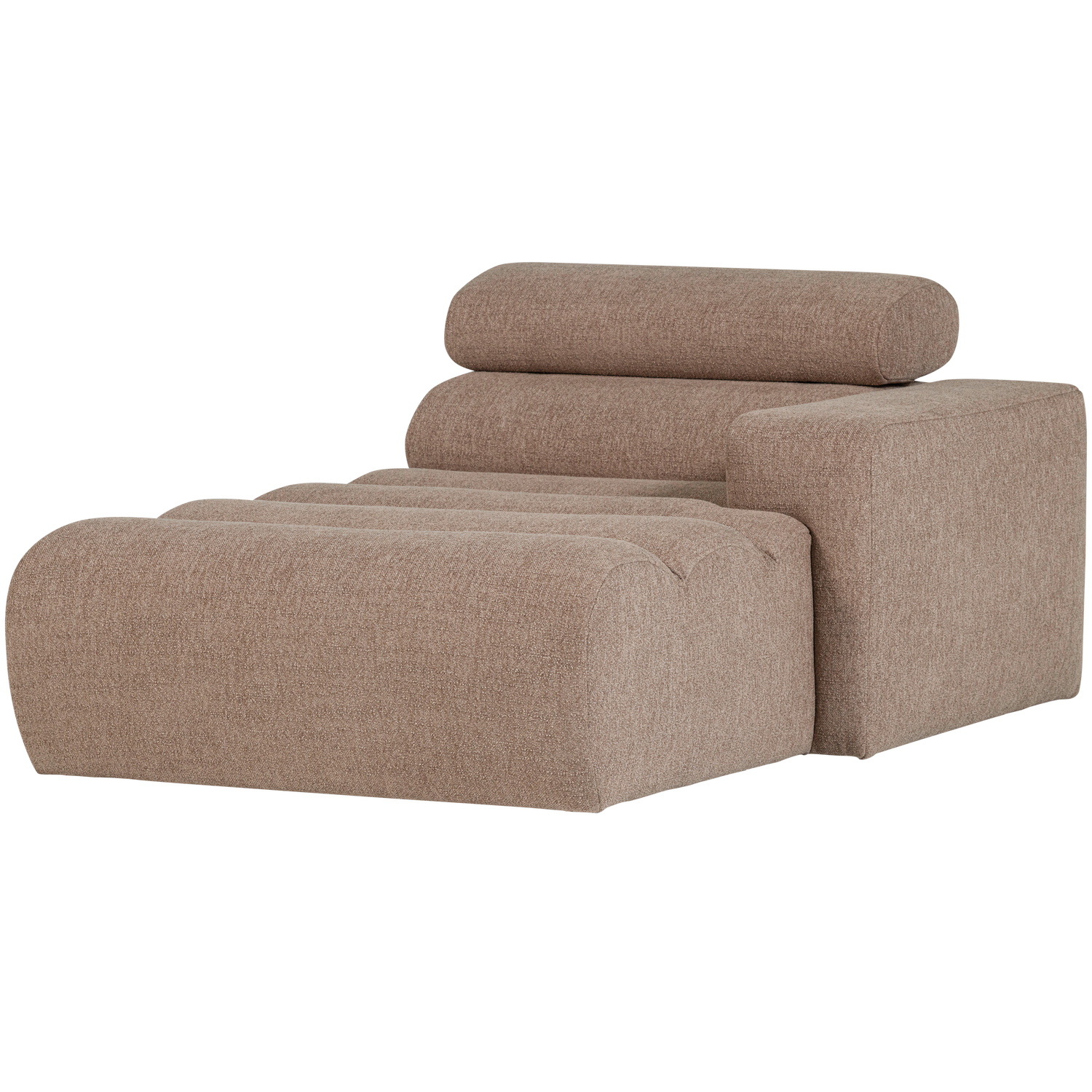 NOVI CHAISE LONGUE ELEMENT RECHTS BOUCLE TAUPE 377664-T