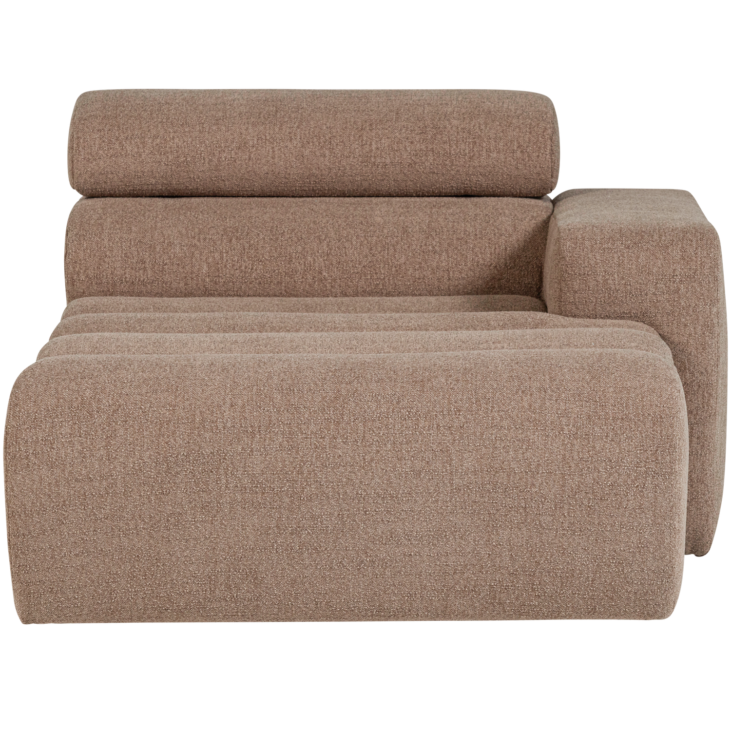 NOVI CHAISE LONGUE ELEMENT RECHTS BOUCLE TAUPE 377664-T – Bild 2