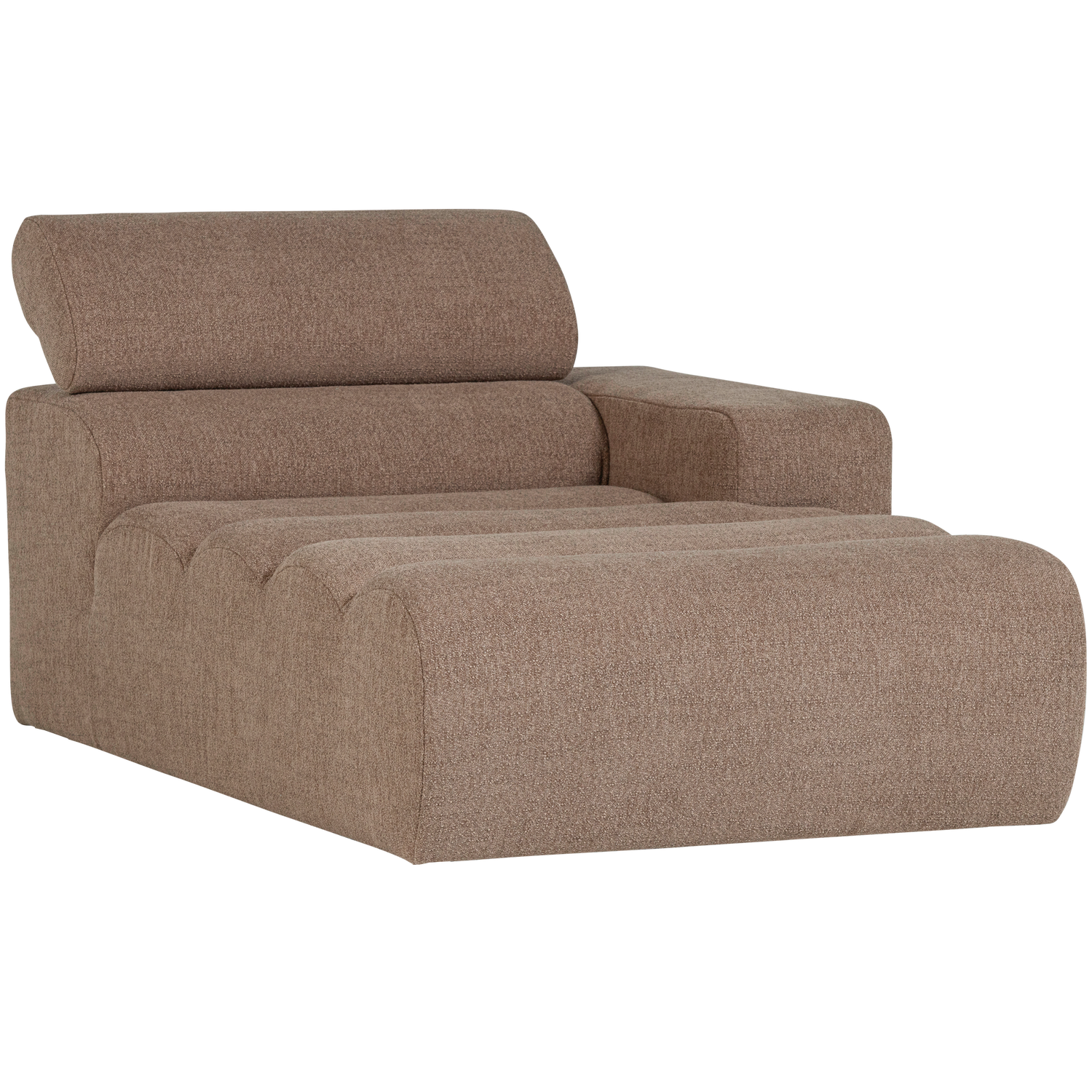 NOVI CHAISE LONGUE ELEMENT RECHTS BOUCLE TAUPE 377664-T – Bild 3