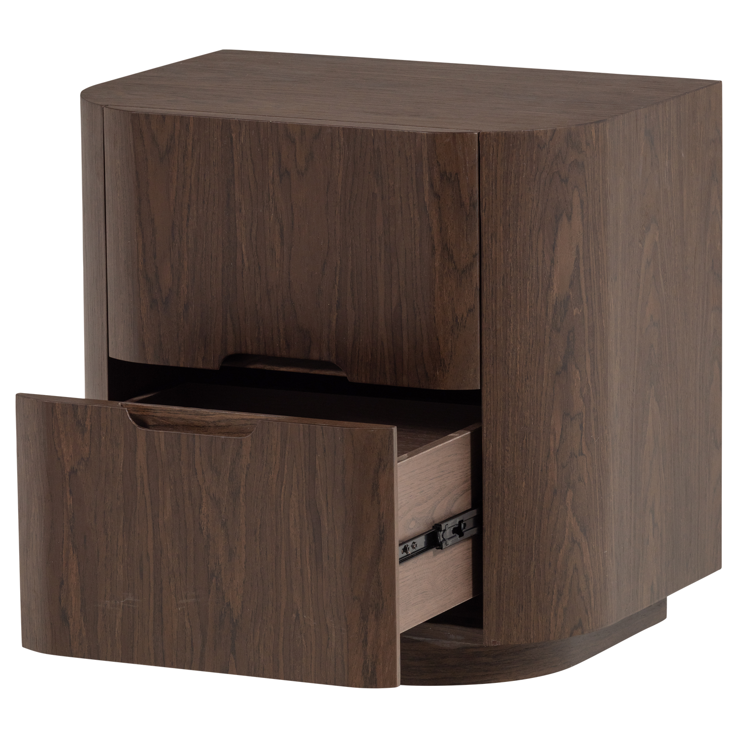 ARVI KOMMODE NACHTTISCH 2 SCHUBLADEN HOLZ FURNIER BRAUN 377825-B – Bild 6