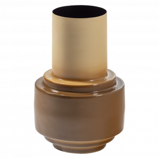 ORBA VASE 34X22 CM METALL HOCHGLANZ SAND 377873-Z