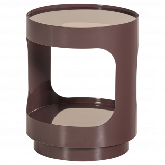 SERO BEISTELLTISCH METAL GLASS BRAUN 377933-B