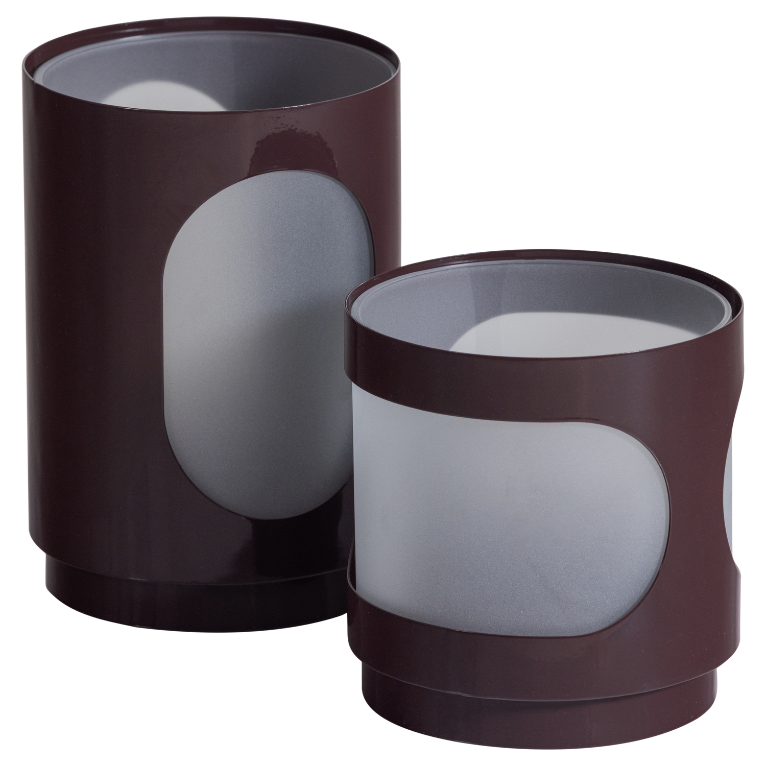 TAVO KERZENHALTER METAL GLASS BRAUN - 2ER SET 377935-B