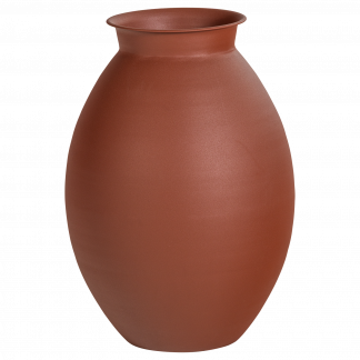 CARO VASE XXL METALL BRAUN ROT 377938-B