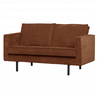 RODEO 2-SITZER SOFA GERIPPTER ROSTBRAUN [fsc] 377960-R