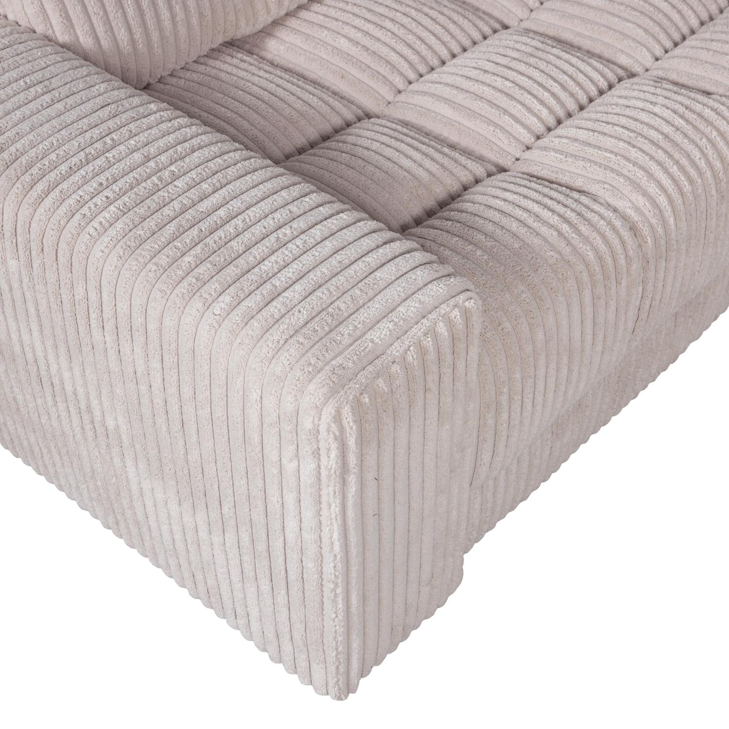 SECOND DATE ECKBANK LINKS GERIPPTER STOFF NATUR 379014-RN – Bild 5