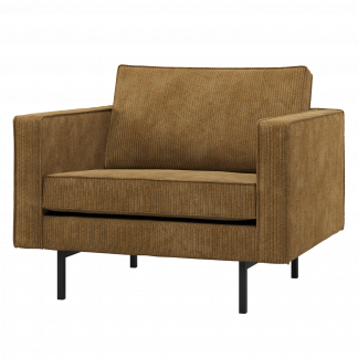 RODEO SESSEL GERIPPTER STOFF HONIGELB 800541-H