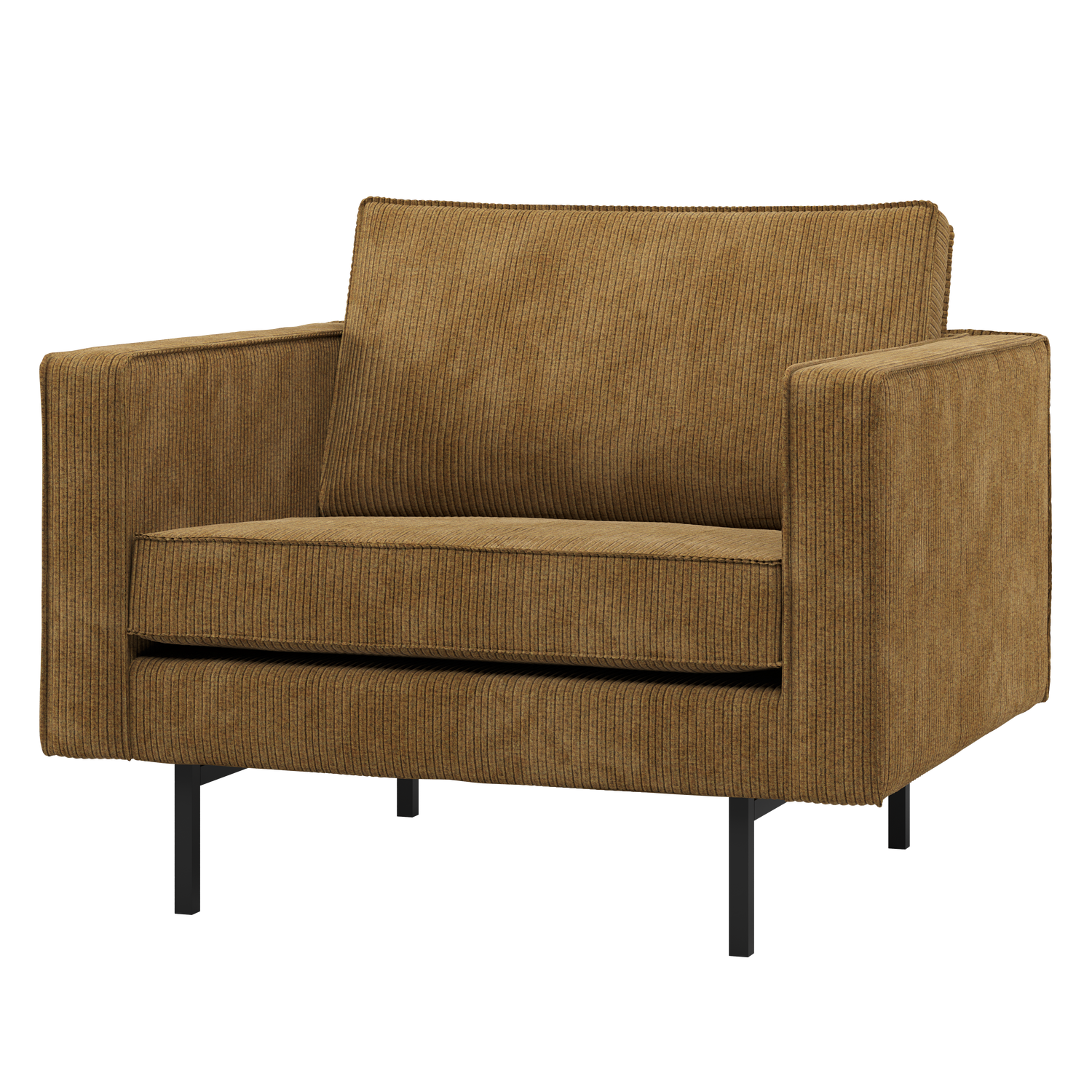 RODEO SESSEL GERIPPTER STOFF HONIGELB 800541-H