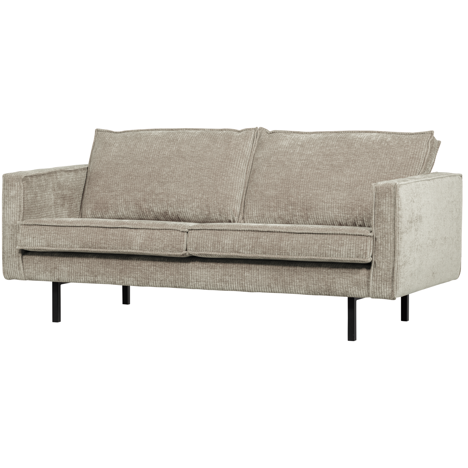 RODEO 2,5-SITZER SOFA GERIPPTER STOFF DUNKLER SAND 800542-D