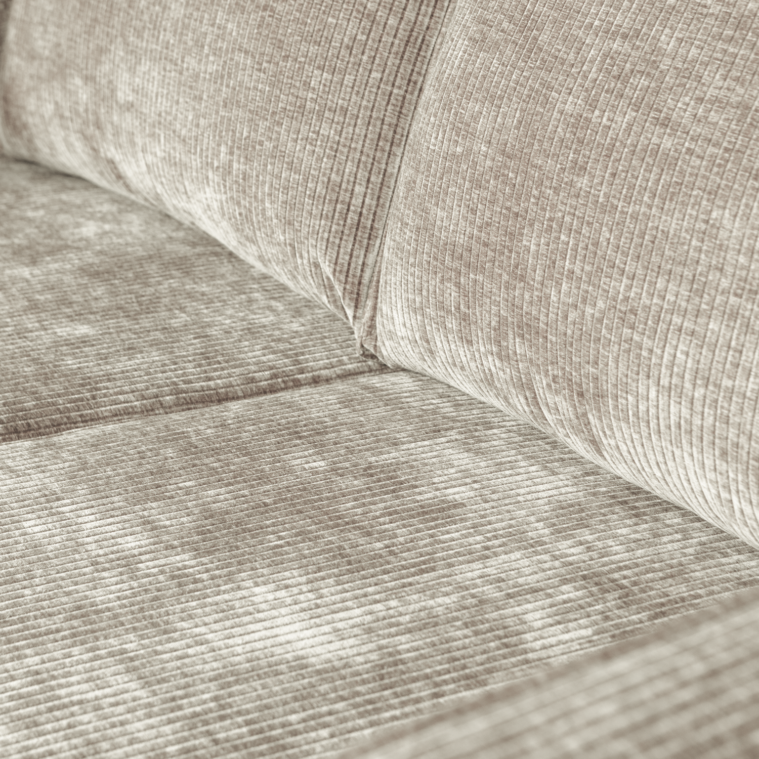 RODEO 2,5-SITZER SOFA GERIPPTER STOFF DUNKLER SAND 800542-D – Bild 4