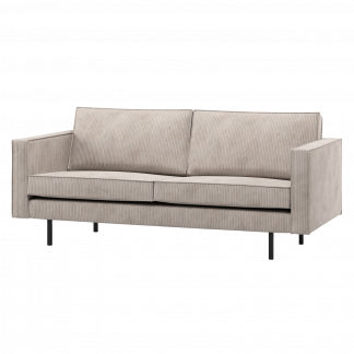 RODEO 2,5-SITZER SOFA GERIPPTER STOFF ECRU 800542-E
