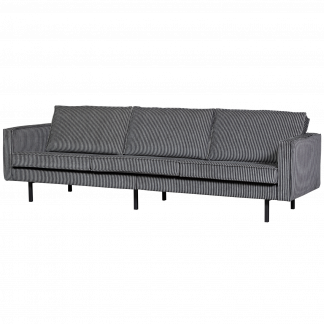 RODEO SOFA 3-SITZER STREIFEN SCHWARZ GRAU 800543-ZG