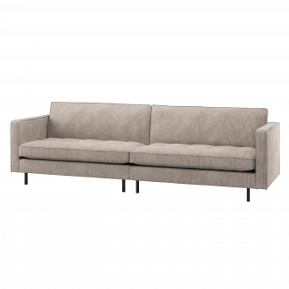 RODEO CLASSIC 3-SITZER SOFA GERIPPTER STOFF DUNKELSAND 800576-D