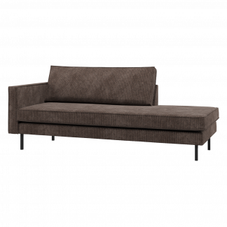 RODEO DAYBED LINKS GERIPPTER STOFF BRAUN 800743-I