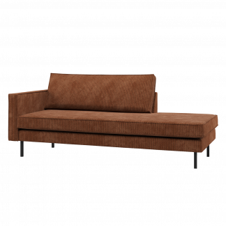 RODEO DAYBED LINKS GERIPPTER STOFF ROSTBRAUN 800743-R