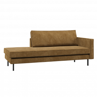 RODEO DAYBED RECHTS GERIPPTER STOFF HONINGELB 800746-H