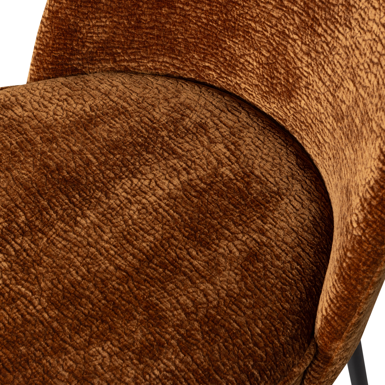 VOGUE ESSZIMMERSTUHL 3D CHENILLE MITTELBRAUN 800816-MB – Bild 8
