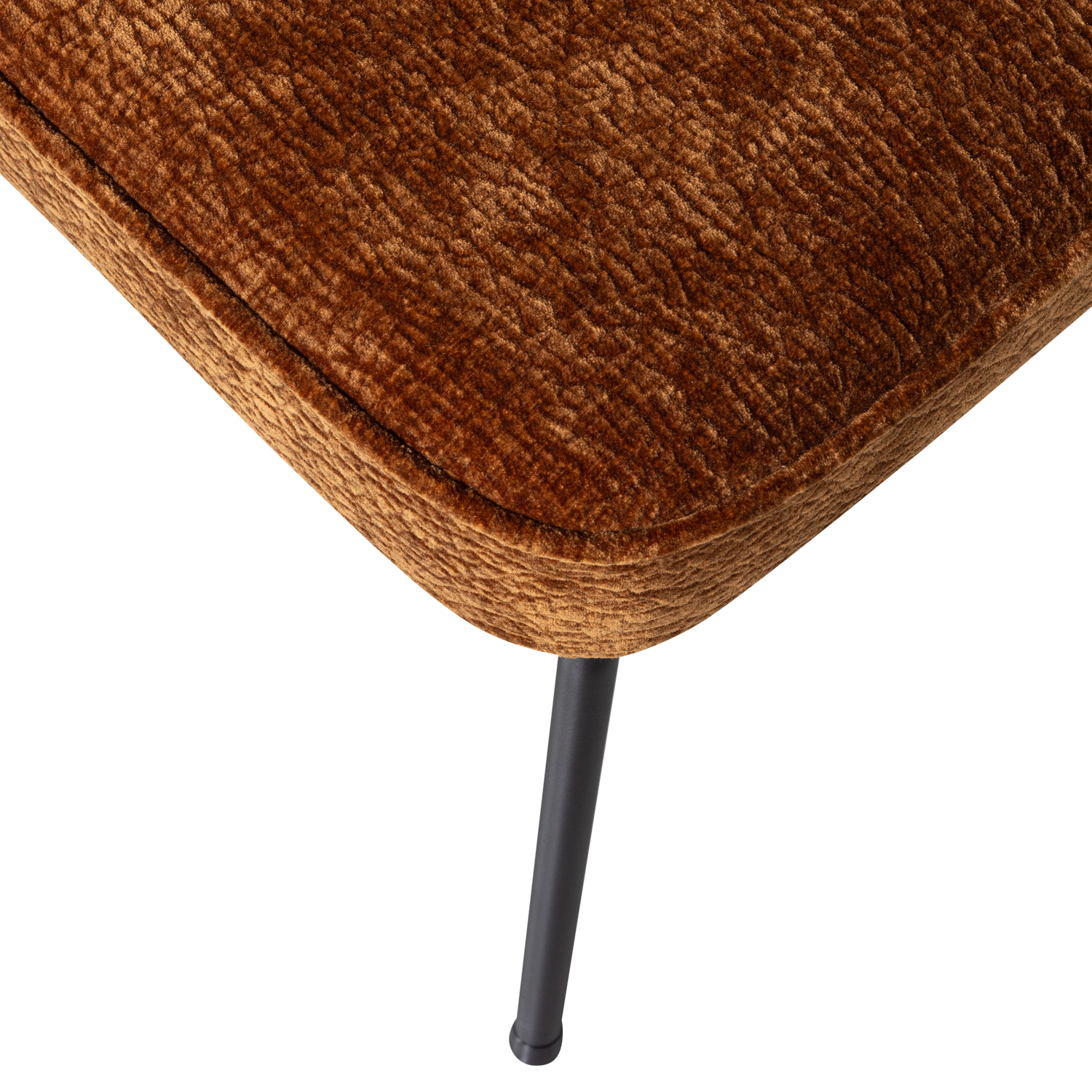 VOGUE ESSZIMMERSTUHL 3D CHENILLE MITTELBRAUN 800816-MB – Bild 9