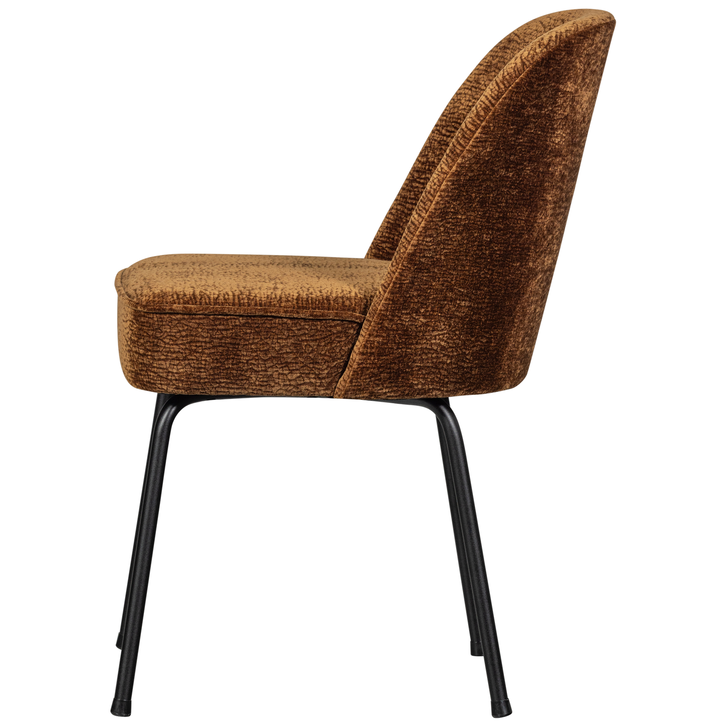 VOGUE ESSZIMMERSTUHL 3D CHENILLE MITTELBRAUN 800816-MB – Bild 6