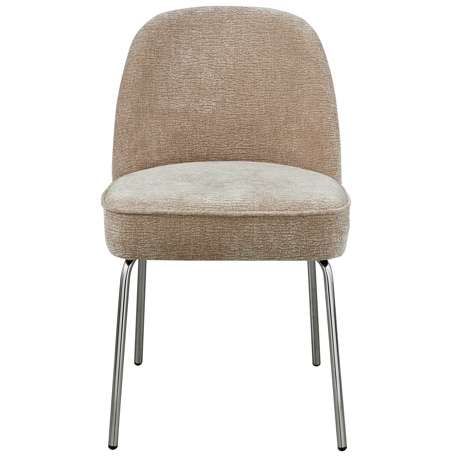 VOGUE ESSZIMMERSTUHL 3D CHENILLE SAND CHROME LEG 800816-SAC – Bild 3
