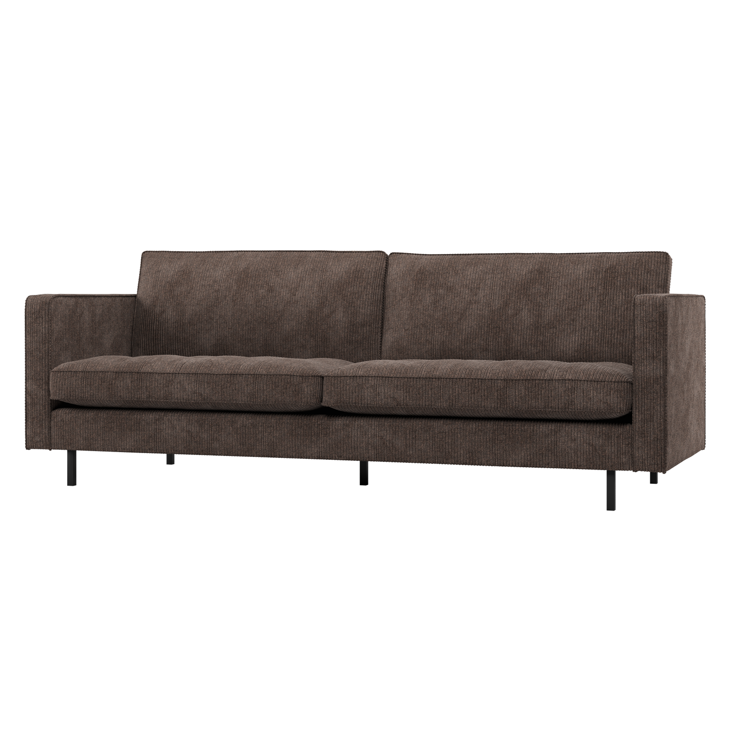 RODEO CLASSIC 2,5-SITZER SOFA GERIPPTER STOFF BRAUN 800844-U