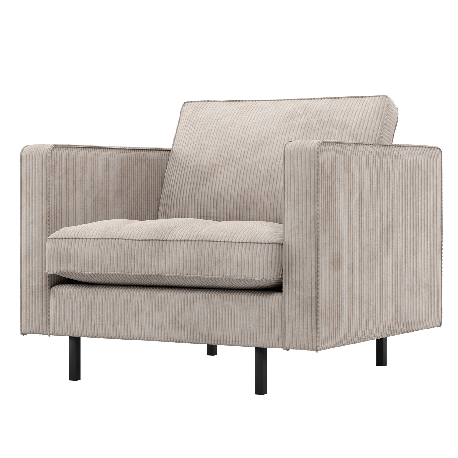 RODEO CLASSIC SESSEL GERIPPTER STOFF ECRU 800888-E