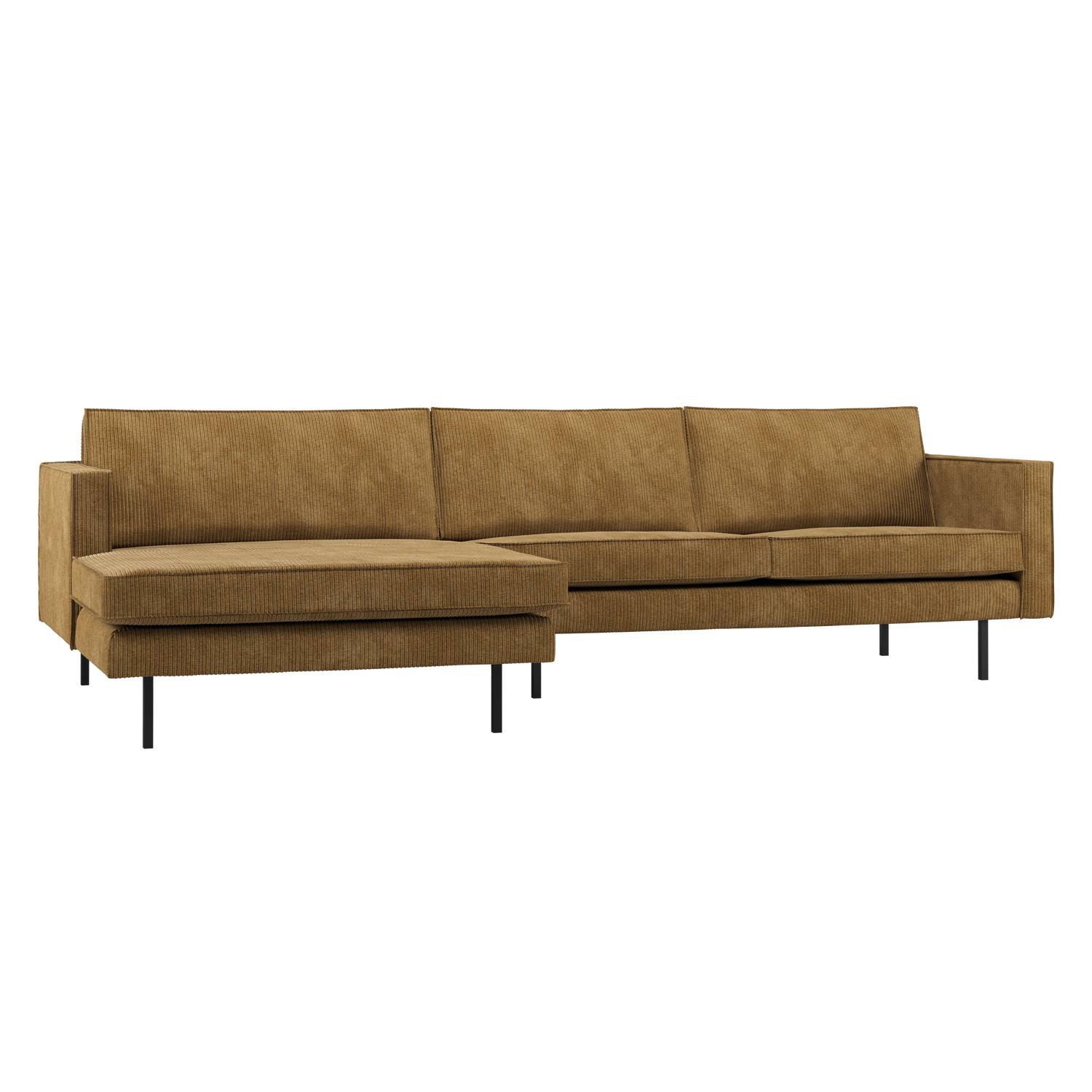 RODEO CHAISE LONGUE SOFA LINKS GERIPPTER STOFF HONINGELB 800905-H