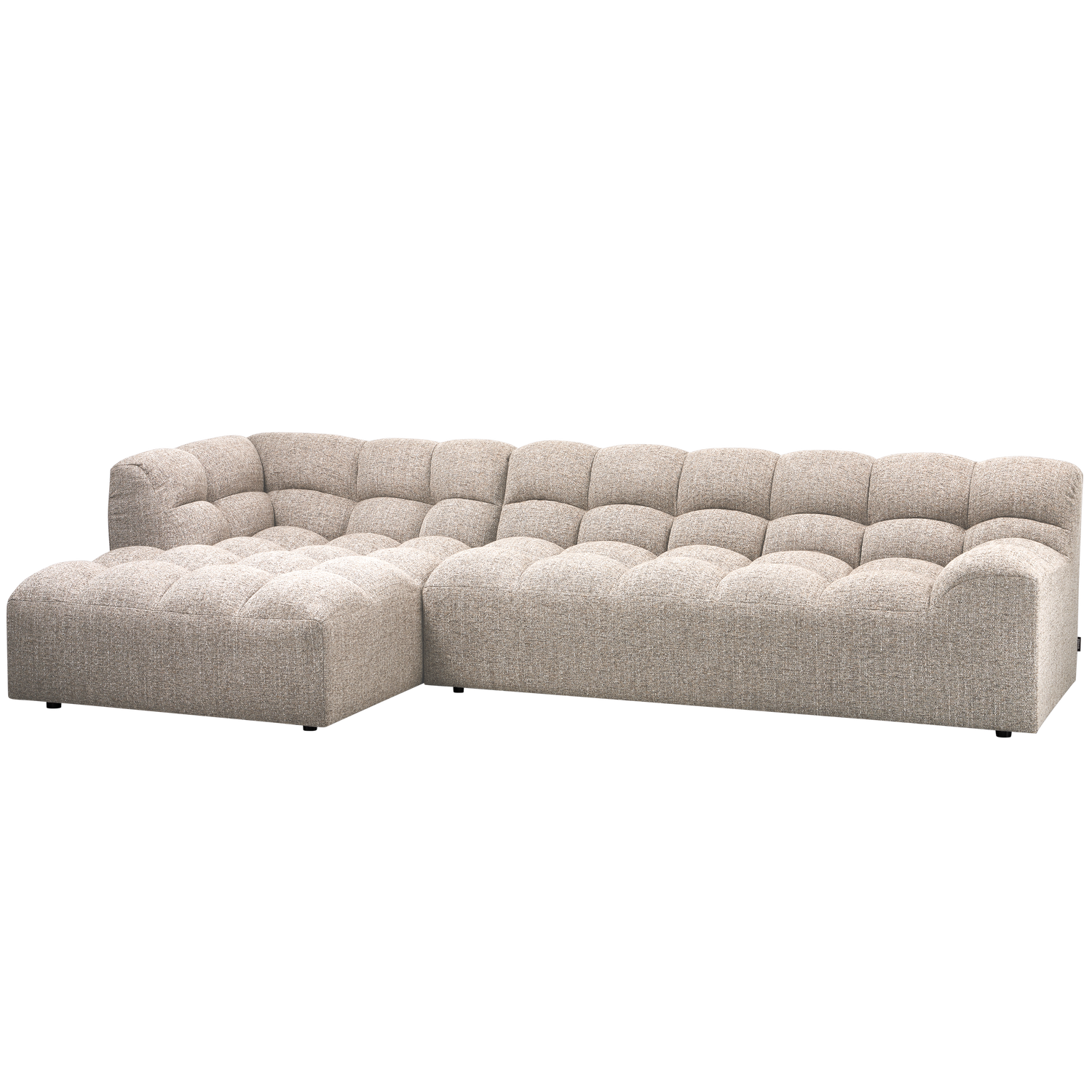 ALLURE CHAISE LONGUE LINKS GEWEBTES NATUR MELANGE 200420-NM
