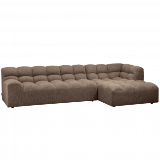 ALLURE CHAISE LONGUE RECHTS GEWEBTES DUNKELBRAUN MELANGE 200421-DM