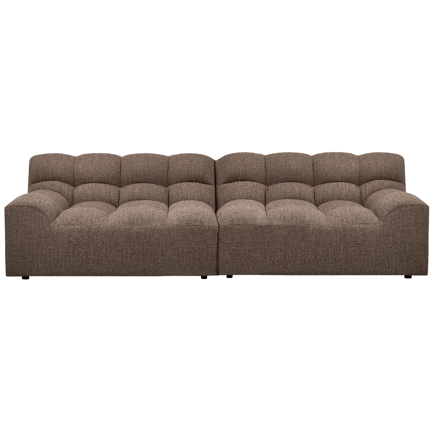 ALLURE 3-SITZER SOFA GEWEBTES DUNKELBRAUN MELANGE 200428-DM