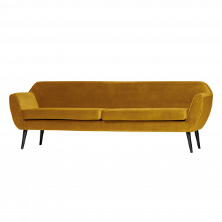 ROCCO XL SOFA 230 CM SAMT OCKER GELB 340480-O