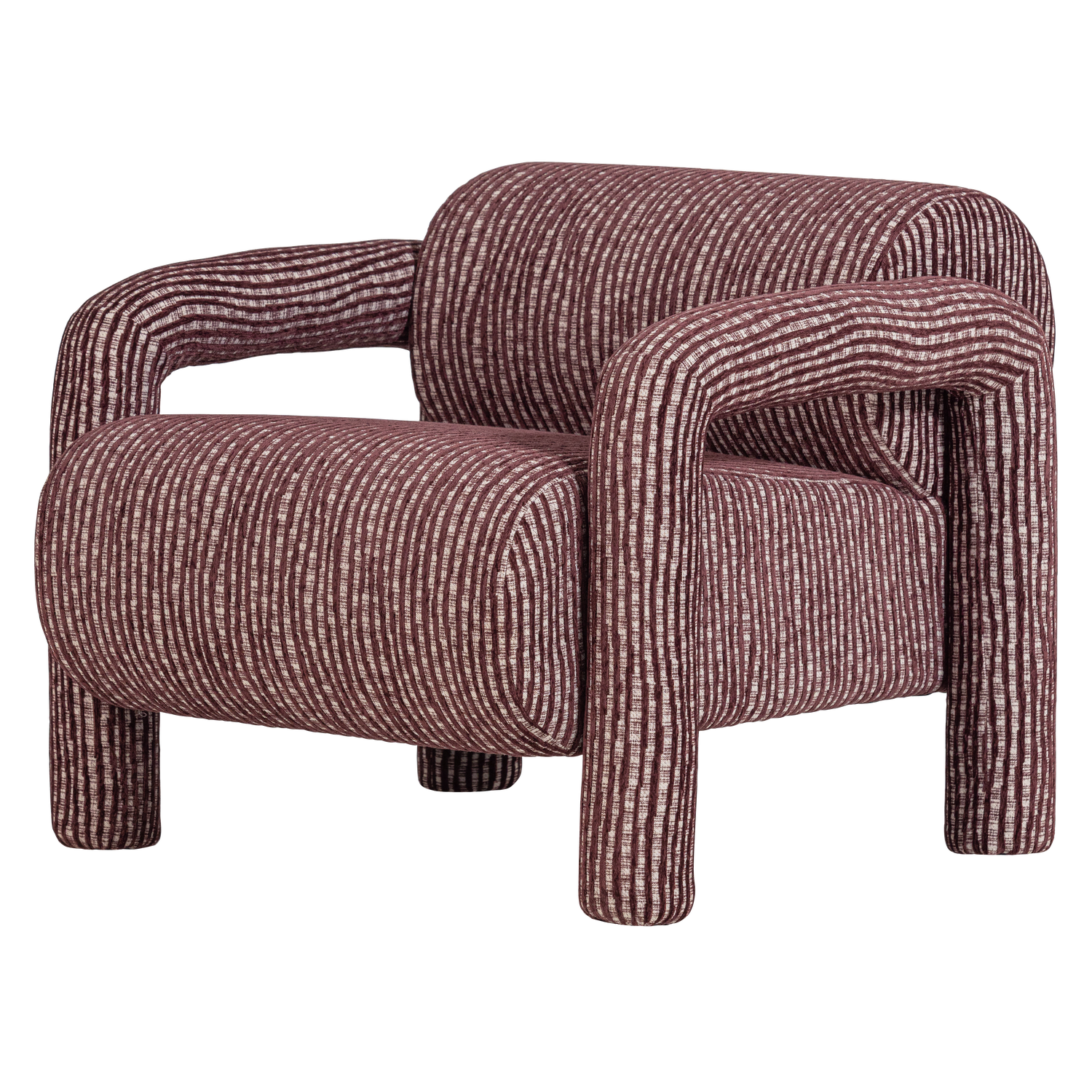LENNY SESSEL MIT DESSIN BORDEAUXROT 340483-B