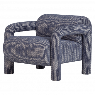 LENNY SESSEL MIT DESSIN GRAU BLAU 340483-L