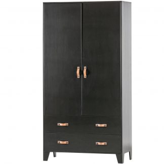 DIAN GARDEROBE SCHRANK KIEFER SCHWARZ [fsc] 340811-Z