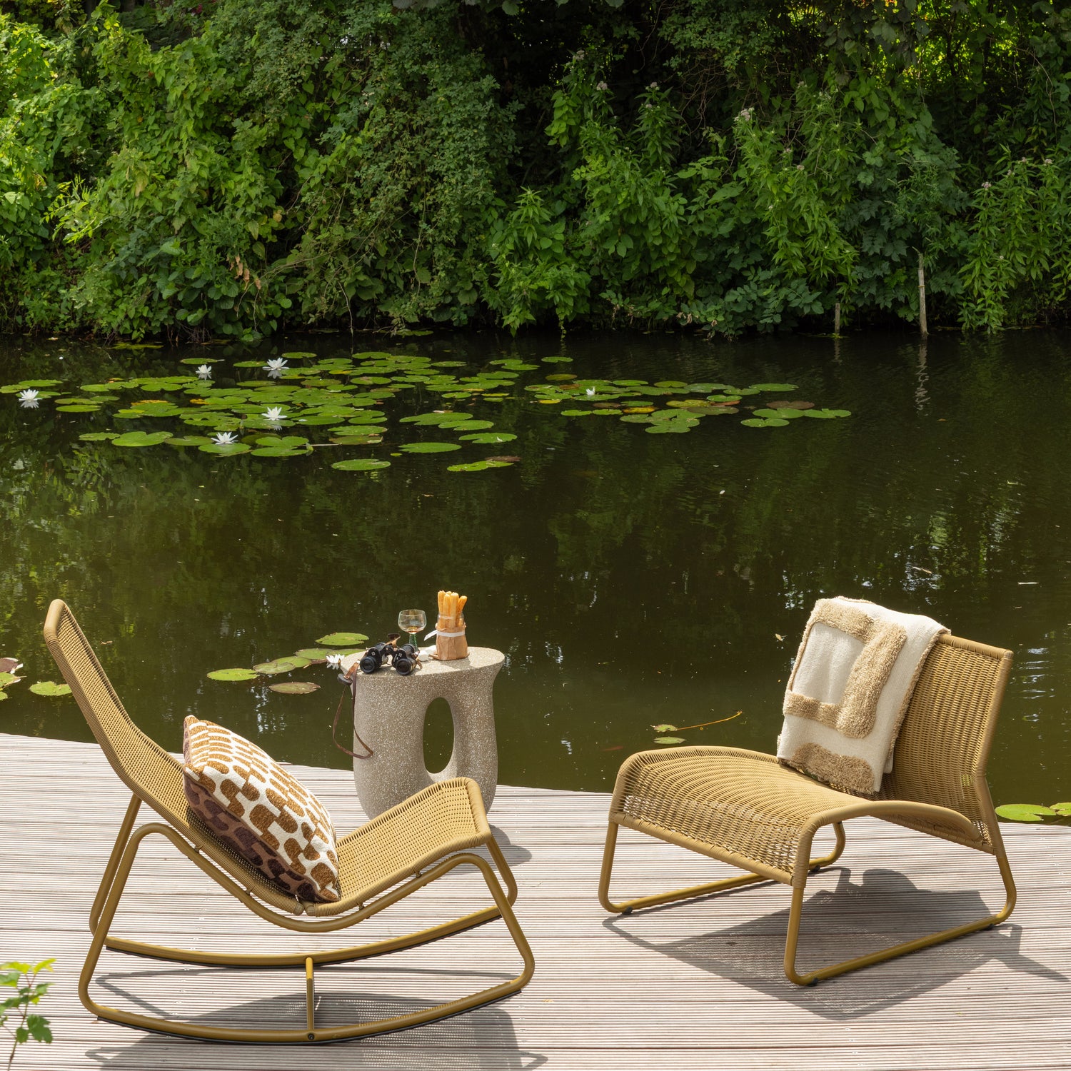 WEST GARTEN LOUNGE SESSEL HONINGELB 350376-H – Bild 3