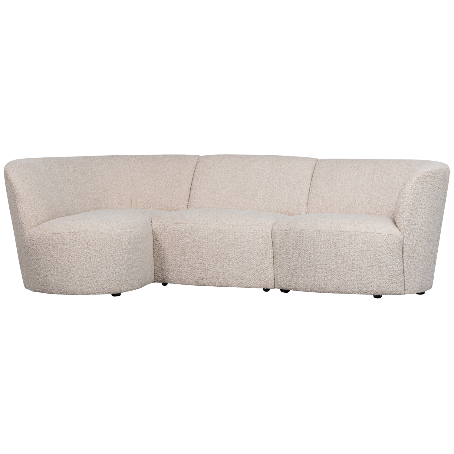COCO 3-SITZER ABGERUNDET LINKS BOUCLE CREME 360407-C