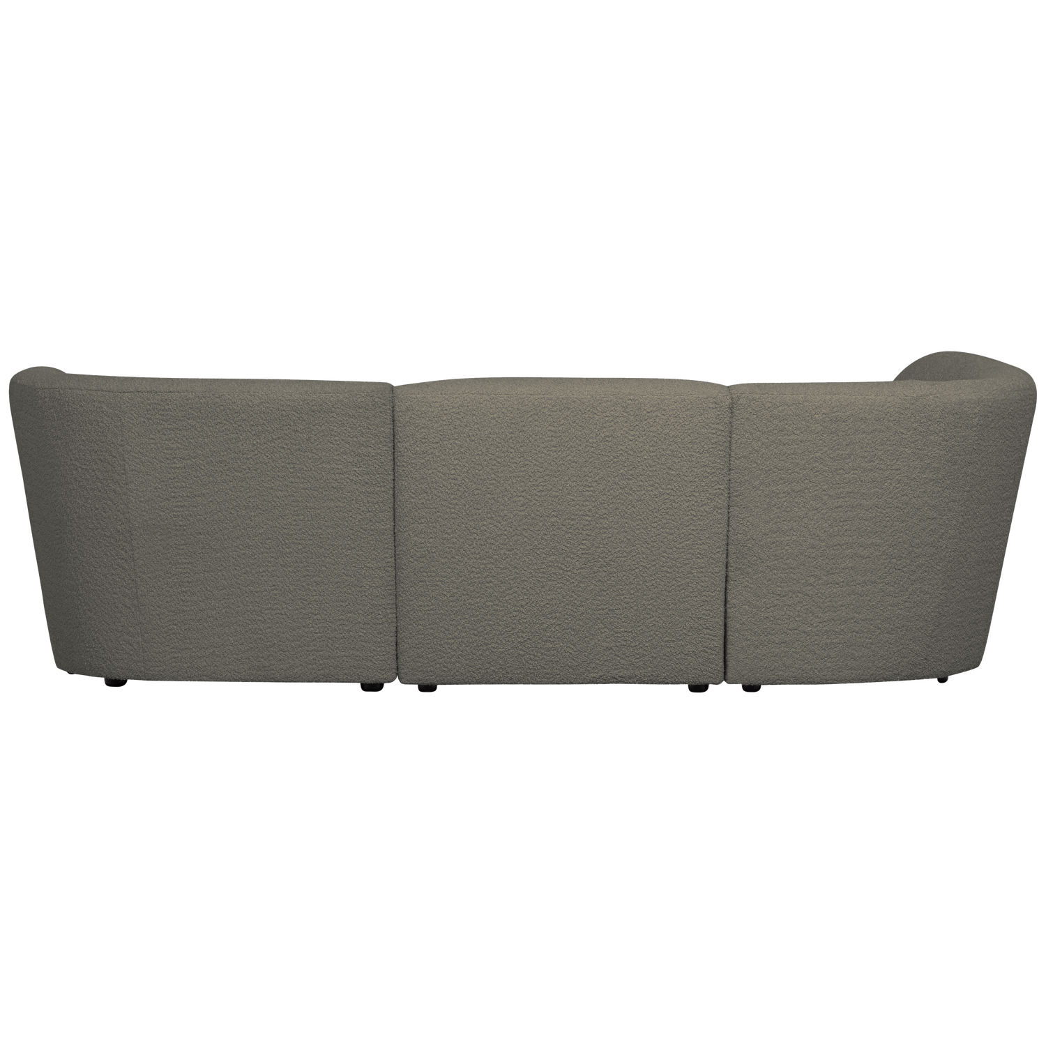 COCO 3-SITZER ABGERUNDET LINKS BOUCLE WARMES GRUN 360407-W – Bild 2