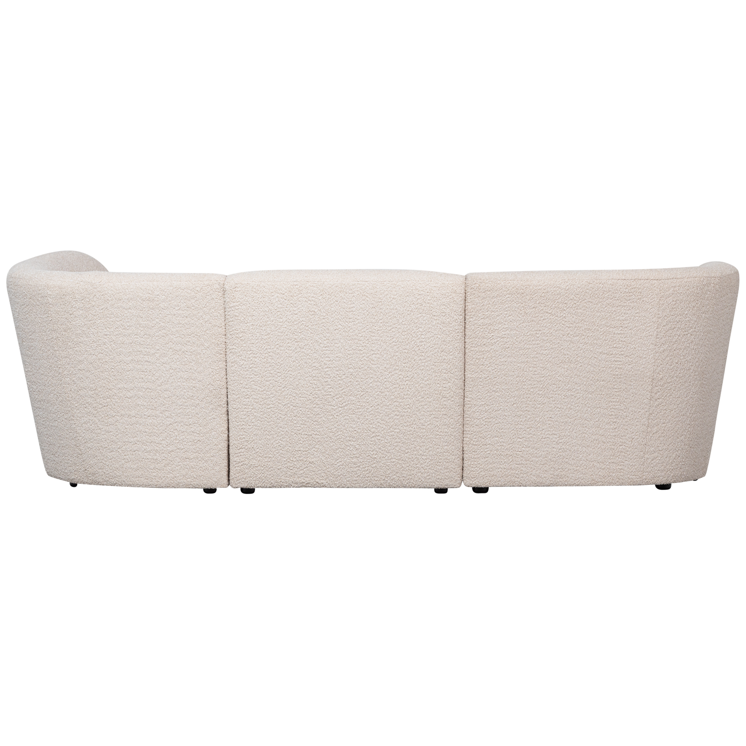 COCO 3-SITZER ABGERUNDET RECHTS BOUCLE CREME 360408-C – Bild 3