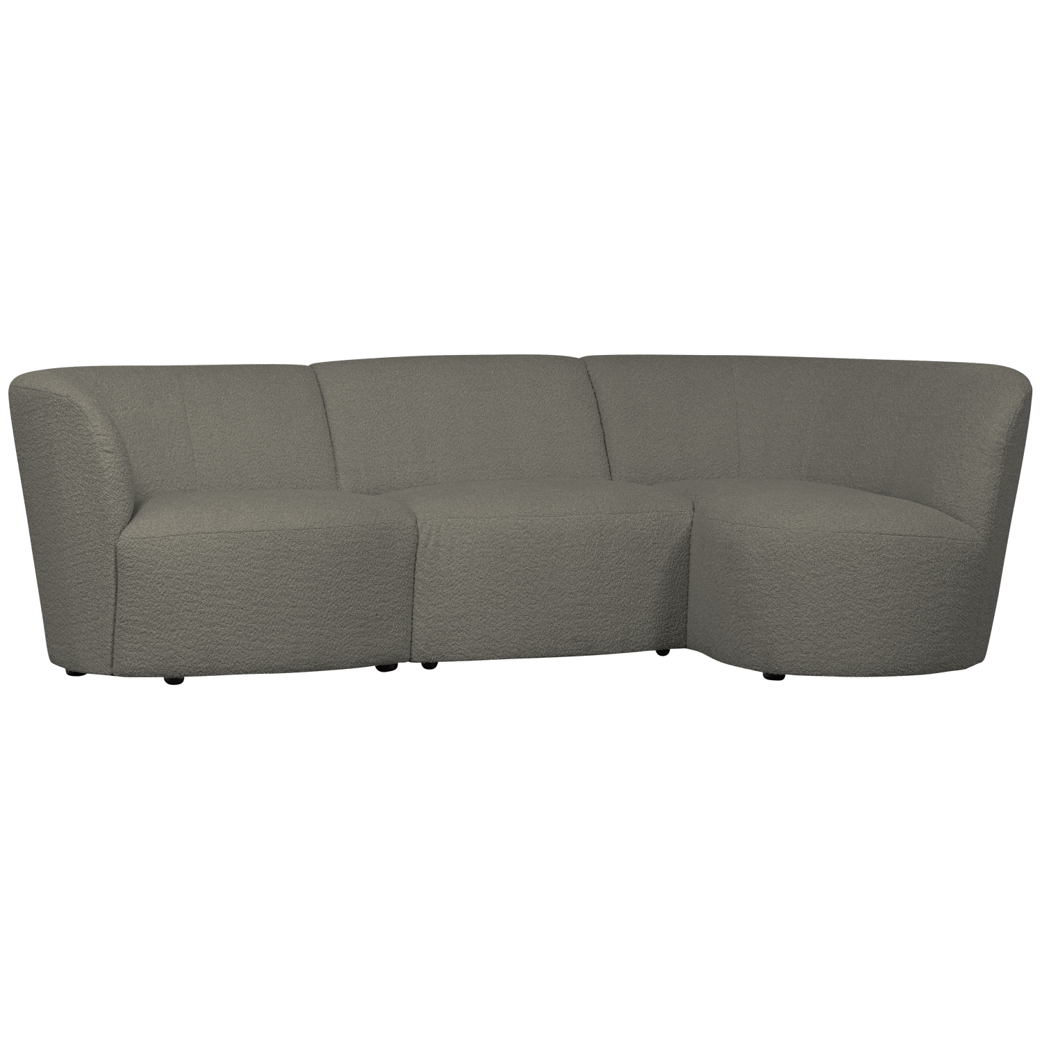 COCO 3-SITZER ABGERUNDET RECHTS BOUCLE WARMES GRUN 360408-W