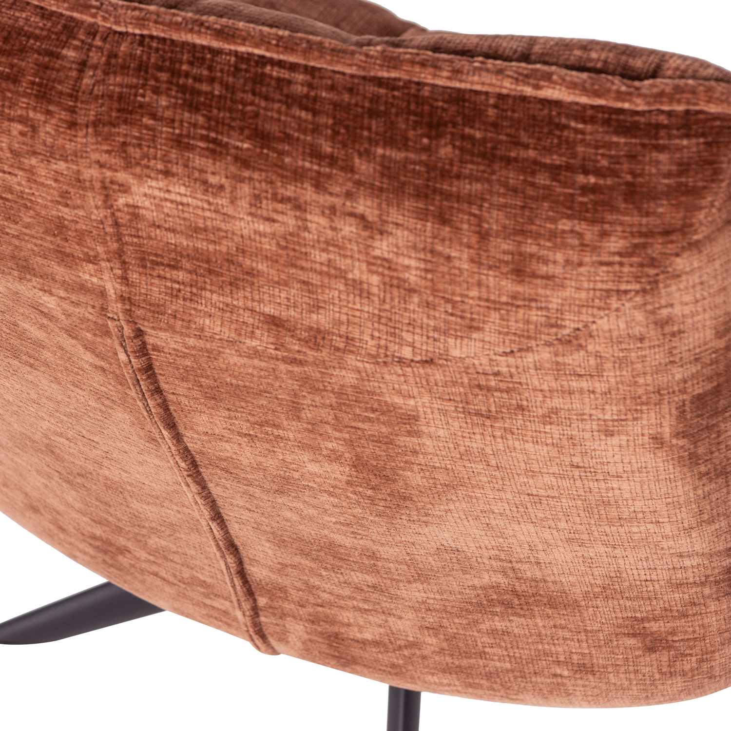 JOUKE DREHSESSEL CHENILLE STRUKTURIERT ROSTBRAUN 373303-B – Bild 7