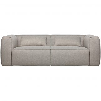 BEAN 3,5-SITZER SOFA ARMY INCL. KISSENS HELLGRAU MELANGE 373387-G