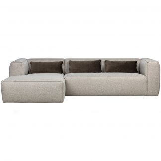 BEAN ECKBANK LINKS INCL. KISSENS HELLGRAU 373388-G