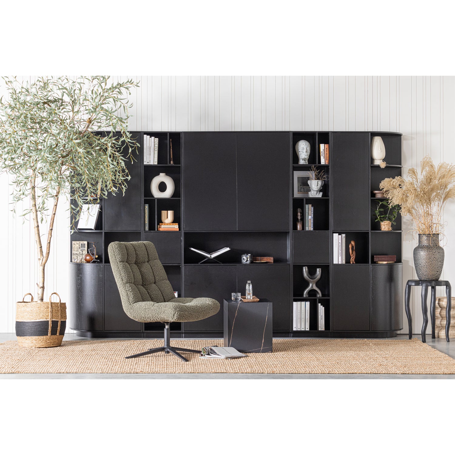 FINCA TV-MOBEL ROND RECHTS 78 CM HOLZ TIEFSCHWARZ [fsc] 373514-Z – Bild 2
