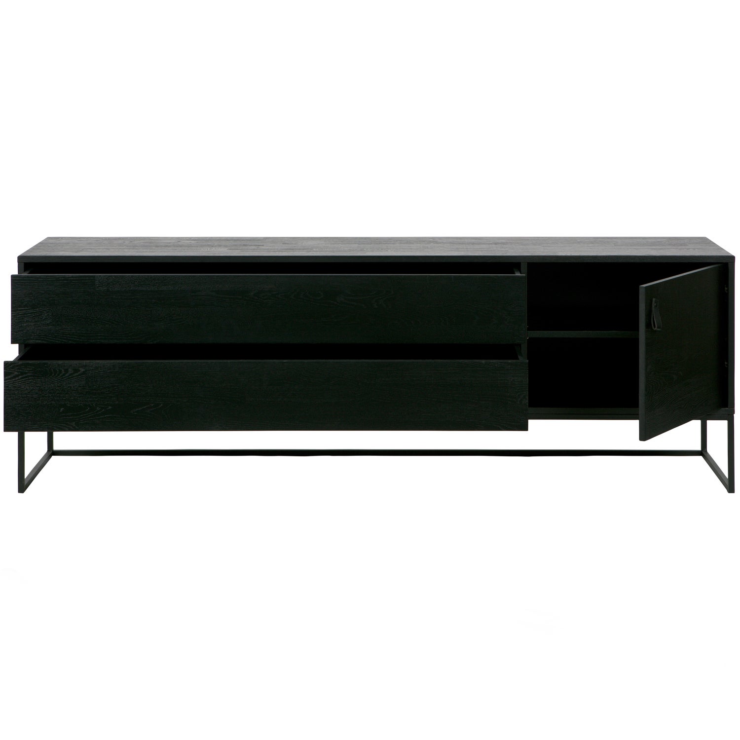 SILAS TV-MOBEL 180CM ASCHE GEBURSTET SCHWARZ [fsc] 373651-BN – Bild 6