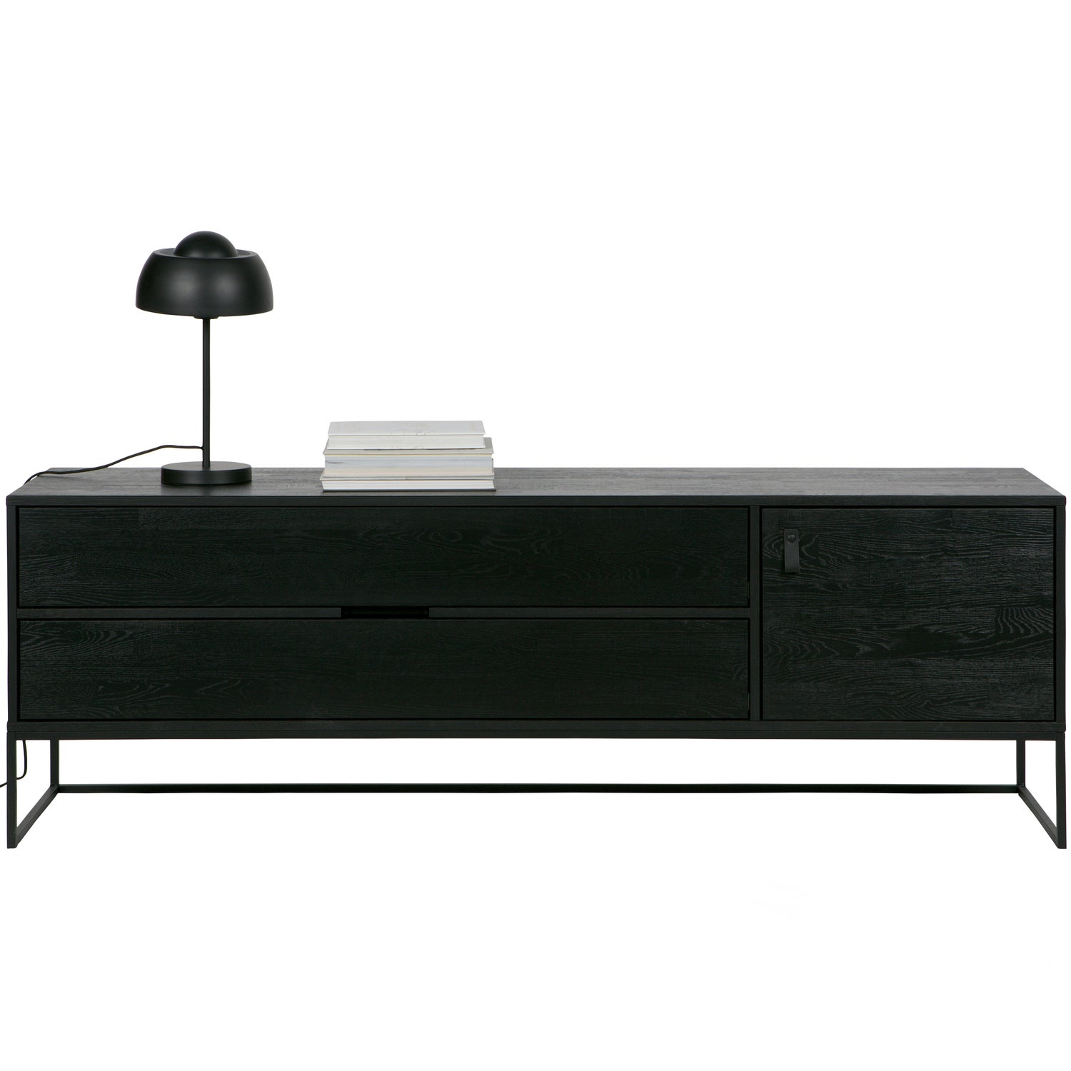 SILAS TV-MOBEL 180CM ASCHE GEBURSTET SCHWARZ [fsc] 373651-BN – Bild 7